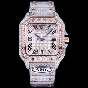 Diamond Watch Men Watches Automatic mécanique 9015 Mouvement 40 mm Bracelet imperméable Sapphire en acier inoxydable 904L