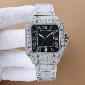 Diamond Watch Mens Automatic Mechanical 8215 Montres Sapphire Femmes Sapphire Sortie de bracele