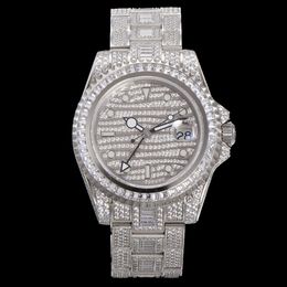 Diamond Watch Mens Designer Watches 2824 Sapphir mécanique automatique 40 mm avec bracelet en acier en diamant Femmes de bracelet Wrists Montre de Luxe