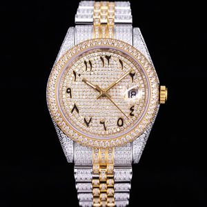 Diamond Watch Mens Designer Watches Automatic Mechanical 2824 Mouvement Bracelet étanche Sapphire Business en acier inoxydable 41 mm Montre de luxe