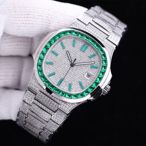 montre diamant mens montre automatique mécanique 40mm saphir bracelet en acier inoxydable étanche conception mode montres-bracelets étanche Montre de luxe