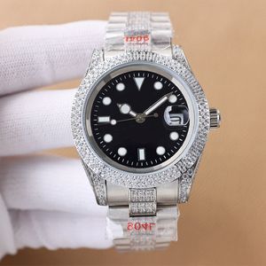 Diamond Watch Mens Watch entièrement automatique Watch mécanique sapphire Sangle en acier inoxydable plusieurs couleurs disponibles Shinny Wristwatch 263k