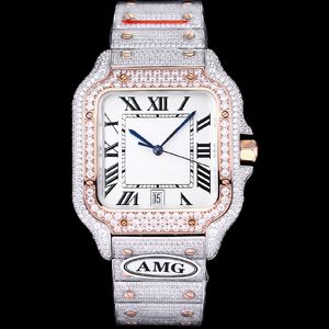 Diamond Watch Mens Watches Automatic Mechanical 40mm Sapphire Designer Women Polshorwatch 904L High-end roestvrijstalen riem Montre de Luxe