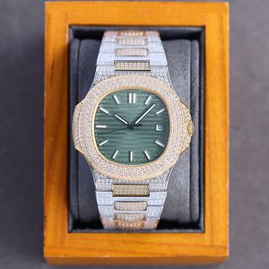 Diamond Watch Mens Watches Femmes Automatique mécanique 40 mm Sapphire imperméable avec bracelet en acier en diamant montre de luxe