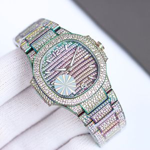 Montre diamant femmes montres de créateurs mouvement mécanique automatique 35,2 mm saphir en acier inoxydable bracelet étanche montre-bracelet d'affaires Montre de luxe