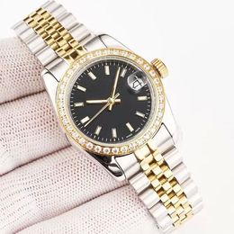 Diamond Watch Women Mens Watches Reloj Automatisch horloge Mechanische beweging Vouwen gesp buckle Luminous Sapphire Waterproof Goud Datum Perpetual polshorloges Geschenk