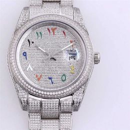 Diamond Watche Herrenuhr Automatische mechanische Armbanduhr 41 mm Armbanduhren Saphir-Edelstahlarmband Wasserdicht Montre de luxeqq