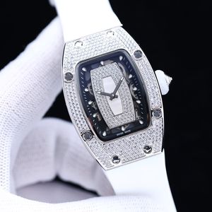 Montres en diamant pour femme d'affaires montre-bracelet mécanique entièrement automatique décontractée 45 31 mm bracelet en caoutchouc miroir saphir cadeau de montre-bracelet unique