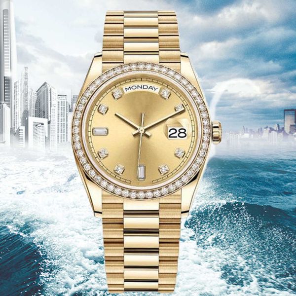 Diamond Watches Mens Automatic Watch Mécanique Sapphire Luxury Wristwatch High Quality Original Day Date Watch Sport Dive Wrist Wat