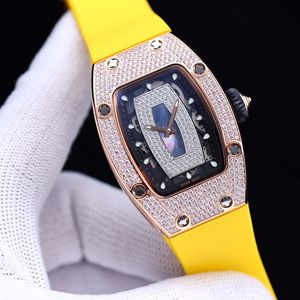Diamond horloges Top Ladies Bekijk volledig automatisch mechanisch polshorloge 45 31 mm rubberen band saffier spiegel polshorloge cadeau