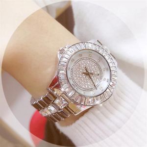 Relojes de diamantes para Mujer, reloj de cerámica de moda dorado famoso, reloj de cuarzo para Mujer, reloj de acero para Mujer, Relojes Para Mujer W245l