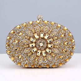 Diamant femmes luxe pochette sac de soirée de mariage cristal dames téléphone portable poche sac à main femme portefeuille pour fête qualité cadeau 240305