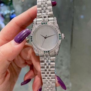 Diamond Dames Horloge 31mm Quartz Horloge Mode Waterdicht Business Roestvrij Staal Ontwerper Montre Luxes