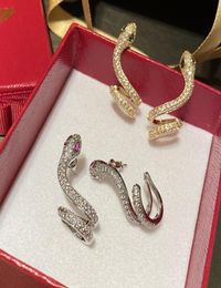 Diamond Zirconia Eleging Animal Orees Oreing Brings Designer Fashion Stud Oread Orees Bijoux For Woman Girls Gifts Silver Post avec box3625126