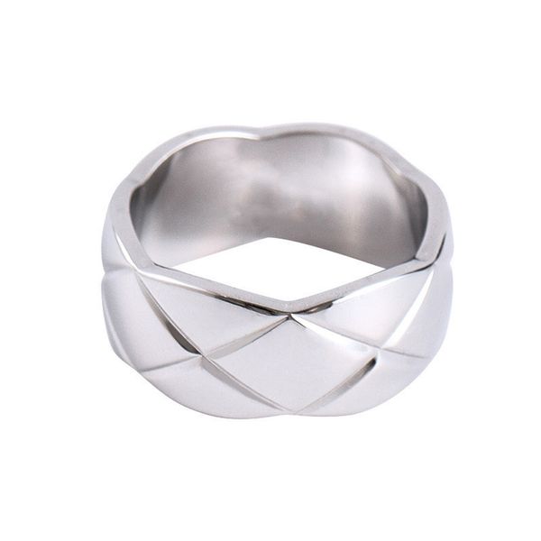Anillo de diamantes anillos de promesa para mujeres hombres Anillo de marca de lujo moda Regalo del día de San Valentín oro rosa plata Joyería de acero inoxidable amor