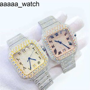 Diamonds Watch Luxury Carters Custom Iced Out Vvs 1/vs1 Gra Certified Reply Studded Moissanite Buss Down Hiphop Sieraden Pass Tterkekh