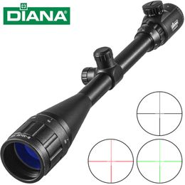 DIANA 8-32X50 optique de fusil tactique point rouge vert Sniper portée lunette de visée compacte vue de chasse