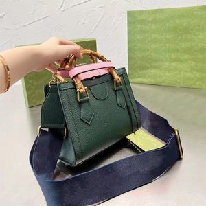 Diana Bamboo Bags designer tassen luxe bamboe handtas crossbody draagtas mode vrouw kleine handtassen portemonnee bakken Leer 5A kwaliteit