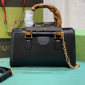 Diana echt leer Bamboe handvat handtas designer tas hoge kwaliteit handtassen dame schoudertas luxe crossbody tas portemonnee echte lederen ketting messenger bags