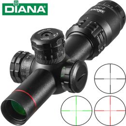 DIANA HD 2-7x20 EG portée Mil Dot chasse lunette de visée éclairage réticule vue fusil portée Sniper chasse