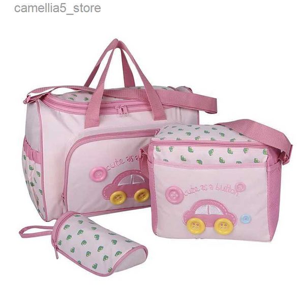 Sacs à couches 4 pièces/ensemble de haute qualité fourre-tout épaule sacs à couches sac à couches Durable maman mère bébé sac maternité Bolsa MaternidadeDiaper Bags Q231127