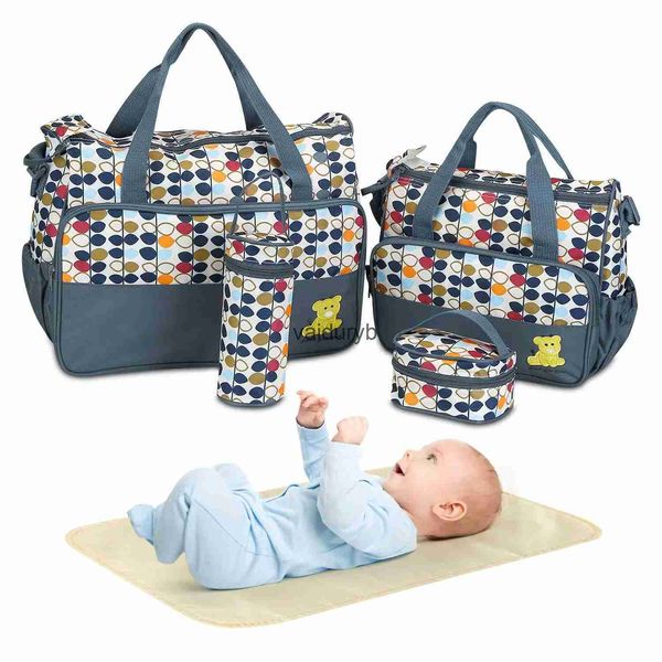 Bolsas para pañales, 5 uds., conjunto de bolsas para pañales, bolsas para pañales para bebés, bolsa de viaje para mamá, papá, bolsa de almacenamiento para mujeres embarazadas vaiduryb