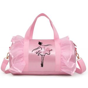 Sacs à couches Ballet Danse Rose Filles Sport Enfants Sac À Dos Bébé Barils Paquet Sac Costume Vêtements Chaussures Robe Sac À Main