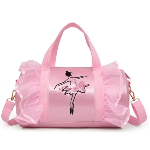 Bolsas de pañales Ballet danza rosa niñas deportes niños mochila bebé barriles paquete bolsa disfraz ropa zapatos vestido bolso