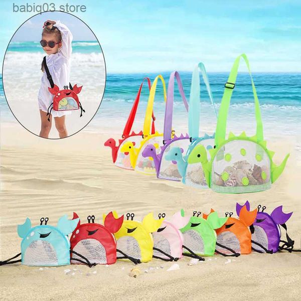 Sacs à couches Sac de plage pour enfants 2023 Nouveau sac jouet Big Crab Dinosaur Outdoor Color Color Sac Sac de coquille de plage Backpack T230525