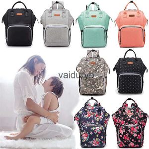 Bolsas de pañales Mochila de maternidad de moda Bolsa de pañales Mochila impermeable grande para mamá Bolsas de viaje para bebés Bolsas para cambiar pañales multifunciónvaiduryb