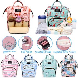 Luiertassen Mode Mama Tas Regenboog Ballon Katten Afdrukken Grote Capaciteit Reizen Draagbare Luiermelk Fles Kinderwagen Rugzak 230601