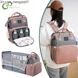 Sacs à couches Pliant Momie Sac Léger Portable Berceau Lit Grande capacité Bébé Sac À Dos Femme Maman Sortie Bolsa Feminina DDJ 220726 Z230701