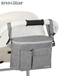 Sacs à couches INSULAR Baby Poussette Organisateur Bouteille Porte-gobelet Maternité Nappy Accessoires pour chariot portable 230328