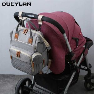 Sacs à couches Grande capacité bébé lit maman sac nouveau Portable landau sac à dos léger mère bébé sac mode pliant mère lit sac Q231127