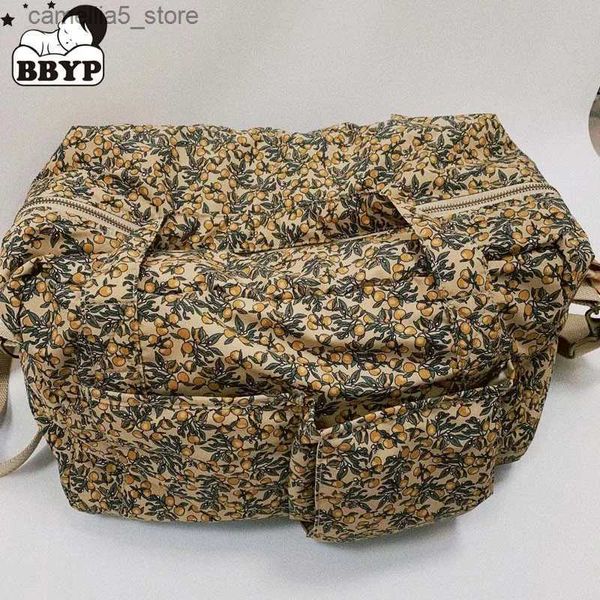 Bolsas de pañales Gran capacidad Bebé Impreso Pañal Bolso Organizador Mamá Viajes Bolsas de almacenamiento portátiles para pañales Toallitas Cuidado del recién nacido Mochilas Q231127