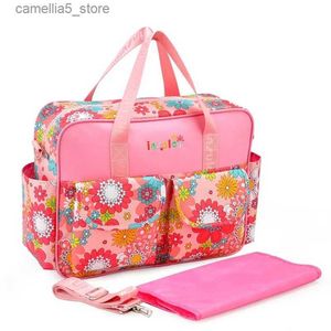 Bolsas de pañales Tote de maternidad Bolsa de maternidad para bolsa de pañales para bebés Bolsa de pañales para mamá Bolsas de bebé duraderas de gran capacidad para cochecito Baby Chang Bag Q231128