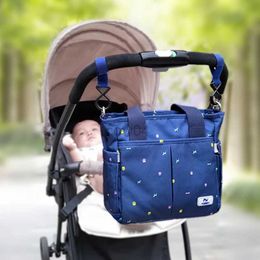 Bolsas de pañales bolsas de pañales de pañales para bebés de múltiples bolsillos para la moda de la calzoncillo de la maternidad bolso de hombro de la cremallera para la madre momia d240429