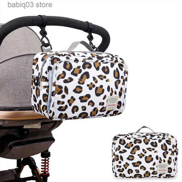 Sacs à couches Momie Sac Bébé Poussette Organisateur Sac Porte-Bouteille Poussette Bébé Voiture Sac À Couches Étanche Voyage Maternité Totes Sac À Bandoulière T230526