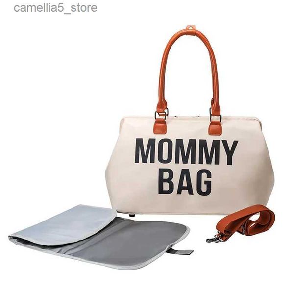 Bolsas de pañales Bolsa de mamá Nuevo traje Bolsa de mamá de gran capacidad Paquete de maternidad Moda Viaje Bolsa de mamá Bolsa portátil para entrega Bolsa de cochecito Q231127