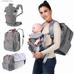 Sacs à couches Nouveau sac à dos de maternité pour bébé multifonction maman sac à dos avec transporteur pour nouveau-né bébé maman sac à couches maman sac Q231127