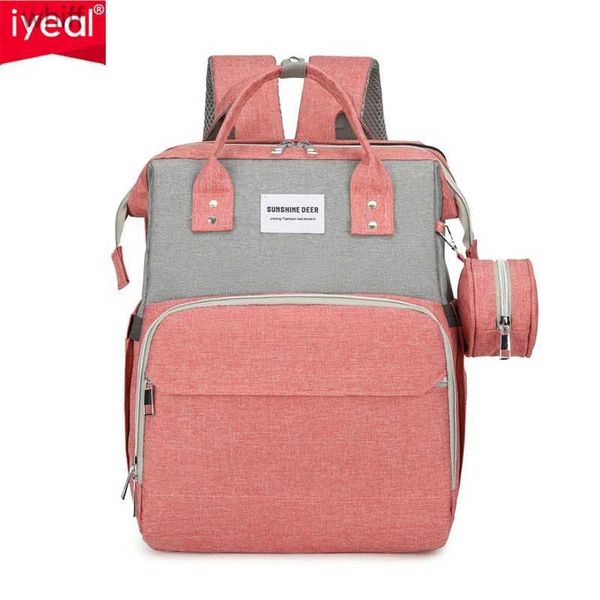 Sacs à couches Nouveau sac maman avec moustiquaire USB charge Oxford tissu imperméable multi-fonction paquet de maternité maman BagL231110