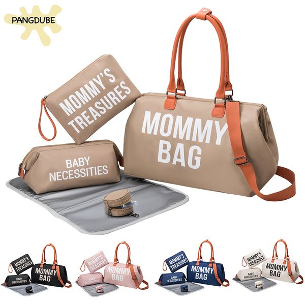 Bolsas de pañales PANGDUBE 5pcsset Bolsa de mamá con cambiador portátil Mochila de bebé para mamás Paquetes de maternidad Mamá 230628