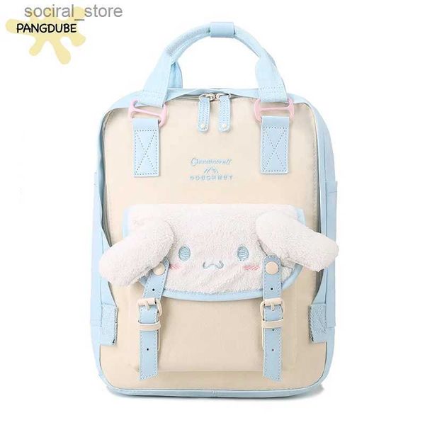 Bolsas de pañales PANGDUBE Mochila para mamá Big Cute Ear Dog School Bag Mochila para computadora Bolsa de pañales para bebés Bolsa de mamá Bolsas de pañales para bebés L240305