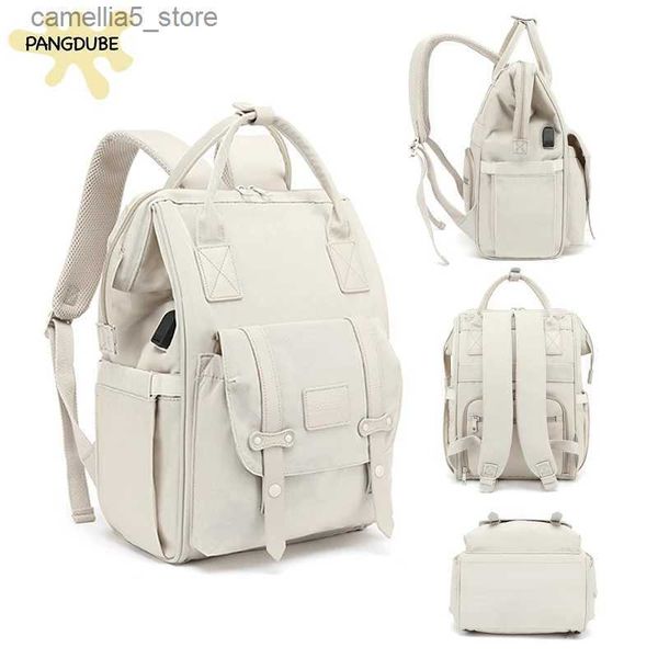 Bolsas de pañales PANGDUBE Bolsa de maternidad para bolsa de bebé para cochecito con 2 piezas Mochila con gancho gratis para mamás Mochila de maternidad Bolsa para cambiar pañales Q231127