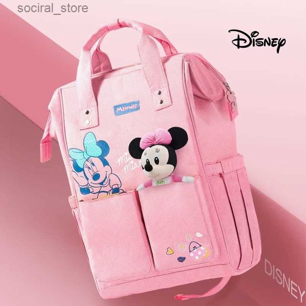 Sacs à couches Série rose sac bébé USB sac à couches étanche maman sac à dos pour voyage maternité poussette sac coloré grand 2021L240305