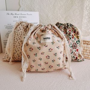 Bolsas de pañales con estampado de flores, bolsa de mamá, pañales de algodón para bebés, bolsillo para cochecito, paquete de transporte, almacenamiento de viaje al aire libre 230601