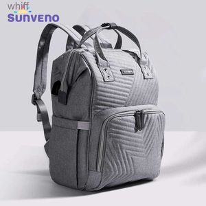 Luiertassen Sunveno Luiertas Rugzak Moederschap Babyluiertas Kinderwagen Organizer Baby Reizen - Mode Grote capaciteit IsolatiezakkenL231110