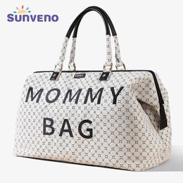 Bolsas de pañales Sunveno Mommy Travel Bag 4 in 1 Paver Tote Mommy Bag de ancho Duración para un acceso rápido T240513 Stilish T240513