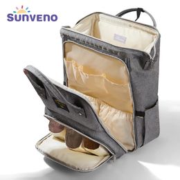 Luiertassen Sunveno Stijlvolle upgradetas Rugzak Multifunctionele reisrugzak Moederschap Babycommode 20L Grote capaciteit 231007