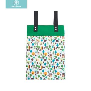 Recharges de seaux à couches Happyflute Grand sac à linge suspendu imperméable à l'eau pour couches en tissu pour bébé Sac à langer lavable Séparation sèche et humide Mama Bag 55 * 40 CM 230518